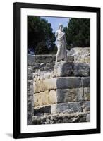 Statue of Asclepius, Ampurias, Greek City Founded in the 6th Century BC, Catalonia, Spain-null-Framed Giclee Print