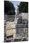 Statue of Asclepius, Ampurias, Greek City Founded in the 6th Century BC, Catalonia, Spain-null-Mounted Giclee Print