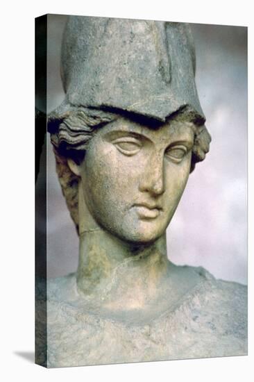 Statue of Athena a la Ciste (Athena with a helmet). Artist: Cephisodotus-Cephisodotus-Stretched Canvas