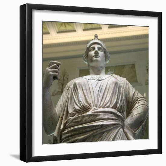 Statue of Athena, Goddess of Wisdom and Just War, and Patroness of Crafts, 2nd Century-null-Framed Photographic Print