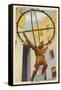 Statue of Atlas, New York City-null-Framed Stretched Canvas