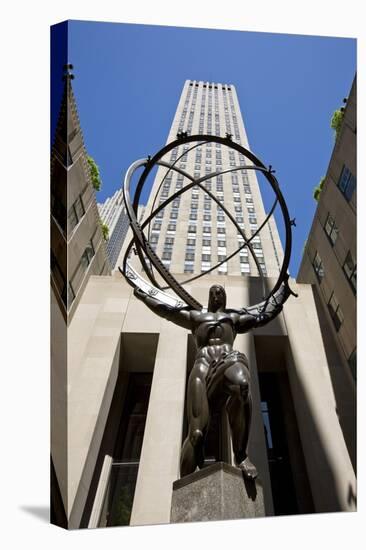 Statue of Atlas, Rockefeller Center, New York-null-Stretched Canvas