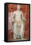 Statue of Augustus as Jupiter, First Half of 1st Century Bc-null-Framed Stretched Canvas