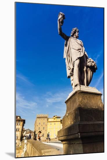 Statue of Autumn, Ponte Santa Trinita, Florence (Firenze), Tuscany, Italy, Europe-Nico Tondini-Mounted Photographic Print