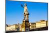 Statue of Autumn, Ponte Santa Trinita, Florence (Firenze), UNESCO World Heritage Site, Tuscany-Nico Tondini-Mounted Photographic Print