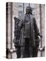 Statue of Bach, Leipzig, Saxony, Germany, Europe-Michael Snell-Stretched Canvas