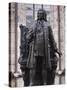 Statue of Bach, Leipzig, Saxony, Germany, Europe-Michael Snell-Stretched Canvas