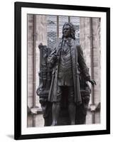 Statue of Bach, Leipzig, Saxony, Germany, Europe-Michael Snell-Framed Photographic Print