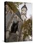 Statue of Bach, Thomaskirche, Leipzig, Saxony, Germany, Europe-Michael Snell-Stretched Canvas