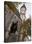 Statue of Bach, Thomaskirche, Leipzig, Saxony, Germany, Europe-Michael Snell-Stretched Canvas