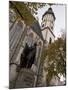 Statue of Bach, Thomaskirche, Leipzig, Saxony, Germany, Europe-Michael Snell-Mounted Photographic Print