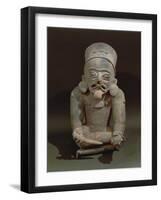 Statue of Bahia, High Priest or Shaman, from Manabi, Ecuador, Pre-Columbian Civilization-null-Framed Giclee Print