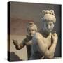 Statue of Bathing Aphrodite and Eros-null-Stretched Canvas