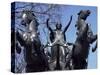 Statue of Boadicea, Westminster, London, England, United Kingdom-Walter Rawlings-Stretched Canvas