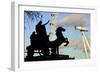 Statue of Boudicca, the London Eye, London-Peter Thompson-Framed Photographic Print