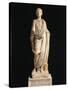 Statue of Boy Wearing Bulla, from Ancient Veleia, Velleia, Emilia Romagna Region, Italy-null-Stretched Canvas