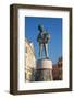 Statue of Boy with Fish, Old Town, Rovinj, Croatia, Europe-Richard Maschmeyer-Framed Photographic Print