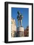 Statue of Boy with Fish, Old Town, Rovinj, Croatia, Europe-Richard Maschmeyer-Framed Photographic Print