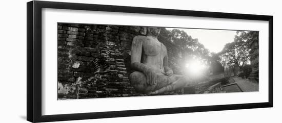 Statue of Buddha at Sunset, Sukhothai Historical Park, Sukhothai, Thailand-null-Framed Photographic Print