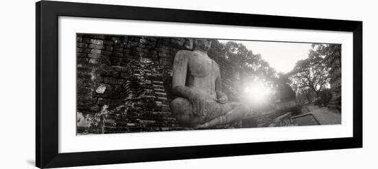 Statue of Buddha at Sunset, Sukhothai Historical Park, Sukhothai, Thailand-null-Framed Photographic Print