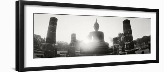 Statue of Buddha at Sunset, Sukhothai Historical Park, Sukhothai, Thailand-null-Framed Photographic Print