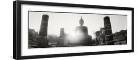 Statue of Buddha at Sunset, Sukhothai Historical Park, Sukhothai, Thailand-null-Framed Photographic Print