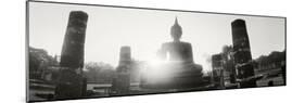 Statue of Buddha at Sunset, Sukhothai Historical Park, Sukhothai, Thailand-null-Mounted Photographic Print