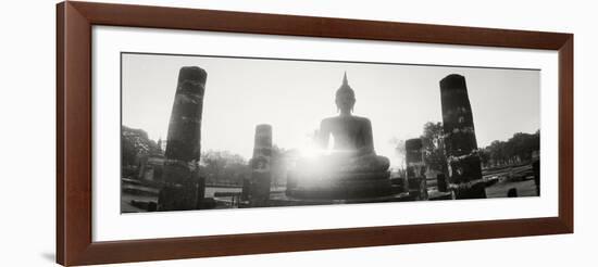 Statue of Buddha at Sunset, Sukhothai Historical Park, Sukhothai, Thailand-null-Framed Photographic Print