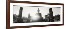 Statue of Buddha at Sunset, Sukhothai Historical Park, Sukhothai, Thailand-null-Framed Photographic Print