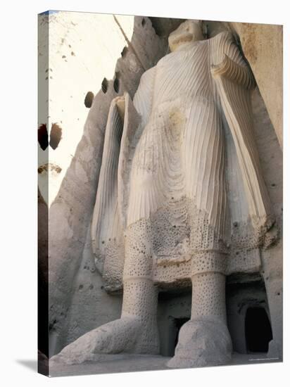 Statue of Buddha, Since Destroyed by the Taliban, Bamiyan-Ian Griffiths-Stretched Canvas