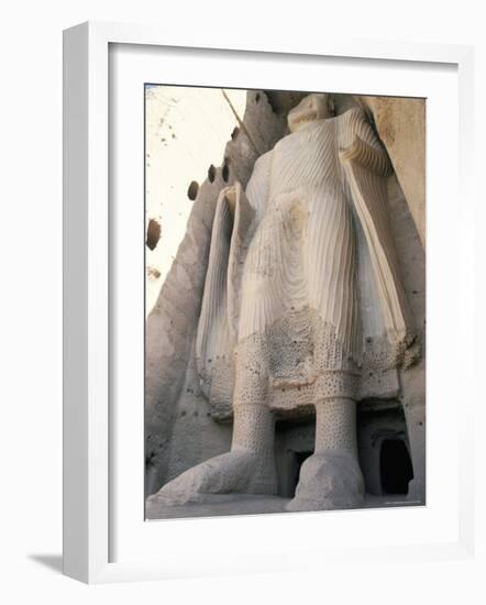 Statue of Buddha, Since Destroyed by the Taliban, Bamiyan-Ian Griffiths-Framed Photographic Print