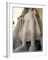 Statue of Buddha, Since Destroyed by the Taliban, Bamiyan-Ian Griffiths-Framed Photographic Print