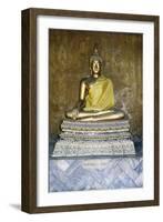 Statue of Buddha, Wat Pho, Bangkok, Thailand, 19th Century-null-Framed Premium Giclee Print