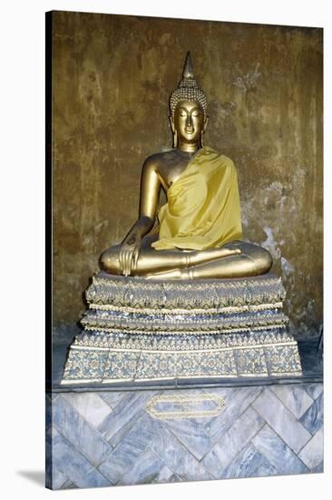 Statue of Buddha, Wat Pho, Bangkok, Thailand, 19th Century-null-Stretched Canvas