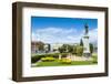 Statue of C. Y. O'Connor in the Port of Fremantle, Western Australia, Australia, Pacific-Michael Runkel-Framed Photographic Print