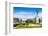 Statue of C. Y. O'Connor in the Port of Fremantle, Western Australia, Australia, Pacific-Michael Runkel-Framed Photographic Print