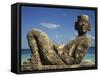 Statue of Chac-Mool, Cancun, Quitana Roo, Mexico, North America-Charles Bowman-Framed Stretched Canvas