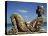 Statue of Chac-Mool, Cancun, Quitana Roo, Mexico, North America-Charles Bowman-Stretched Canvas