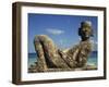 Statue of Chac-Mool, Cancun, Quitana Roo, Mexico, North America-Charles Bowman-Framed Photographic Print