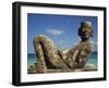 Statue of Chac-Mool, Cancun, Quitana Roo, Mexico, North America-Charles Bowman-Framed Photographic Print