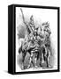 Statue of Charlemagne, King of the Franks and Holy Roman Emperor, 1882-1884-E Bocourt-Framed Stretched Canvas