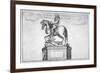 Statue of Charles II at the Entrance of Cornhill in the Stocks Market, Poultry, London, 1740-null-Framed Giclee Print