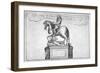 Statue of Charles II at the Entrance of Cornhill in the Stocks Market, Poultry, London, 1740-null-Framed Giclee Print