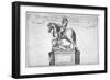 Statue of Charles II at the Entrance of Cornhill in the Stocks Market, Poultry, London, 1740-null-Framed Giclee Print