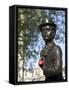 Statue of Charlie Chaplin in Leicester Square, in the Heart of London's West End-Julian Love-Framed Stretched Canvas