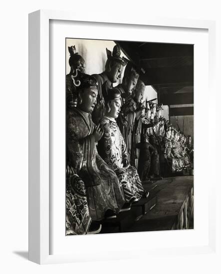 Statue of Chinese Gods at Temple-null-Framed Photographic Print