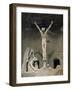 Statue of Christ at the Entrance to Sagrada Familia, the Gaudi Cathedral, Barcelona, Spain-Jeremy Bright-Framed Photographic Print