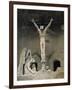 Statue of Christ at the Entrance to Sagrada Familia, the Gaudi Cathedral, Barcelona, Spain-Jeremy Bright-Framed Photographic Print