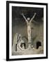 Statue of Christ at the Entrance to Sagrada Familia, the Gaudi Cathedral, Barcelona, Spain-Jeremy Bright-Framed Photographic Print