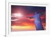 Statue of Christ the Redeemer at Sunset, Corcovado, Rio De Janeiro, Brazil, South America-Angelo-Framed Photographic Print